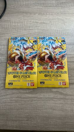 One Piece Card Game Adventure on Kami's Island Booster Packs x2