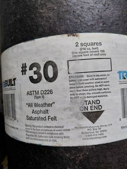Roofing Felt Paper #30