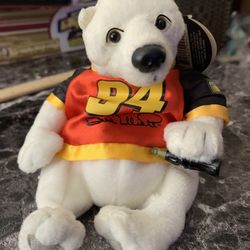 Coca-cola NASCAR Polar Bear Plushie 