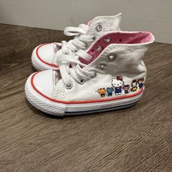 Used Infant Size 5 Converse All Star X Hello Kitty 