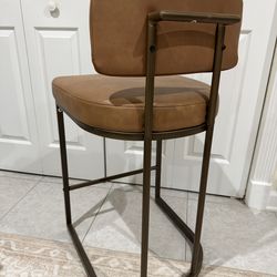 Leather Bar Stool – 26” Seat Height