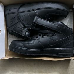 Black Air Force One high tops