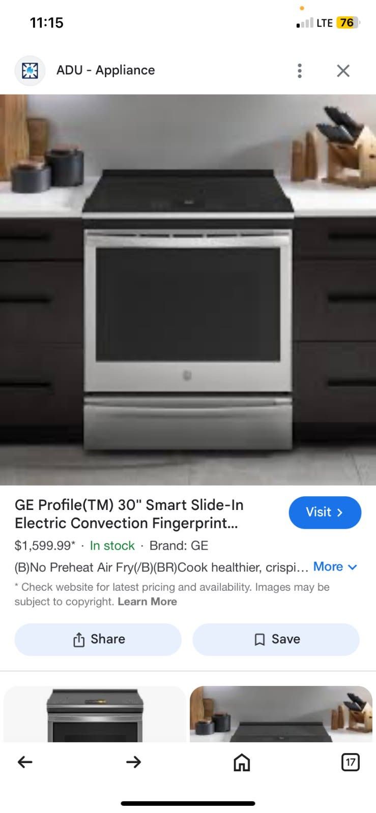 Whirlpool Electric Stove