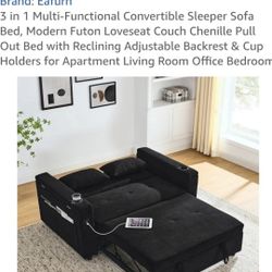 3 In 1 Convertible Sleeper Sofa