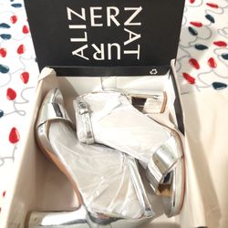 Naturalizer Joy Silver Metallic Heels