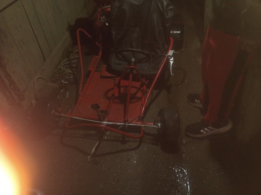 I Have A 125 Dirt Bike Motor 4-stroke On A Go-kart With Slicks One 120 Funny One 450 Lyrics