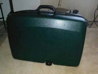 VINTAGE SAMSONITE HARD COVER SUITCASE W/ COMBINATION LOCK*MADE IN USA*