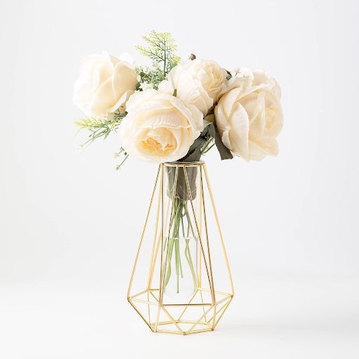 Gold Geometric Vase