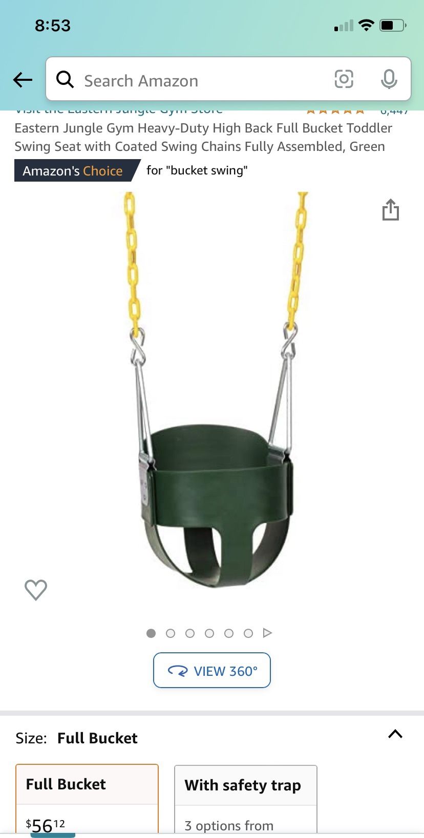 Bucket Swing High Quality 