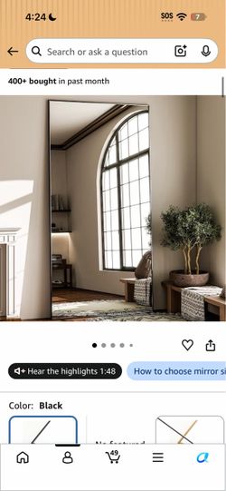 Big FLOOR MIRROR SIZE 71x31