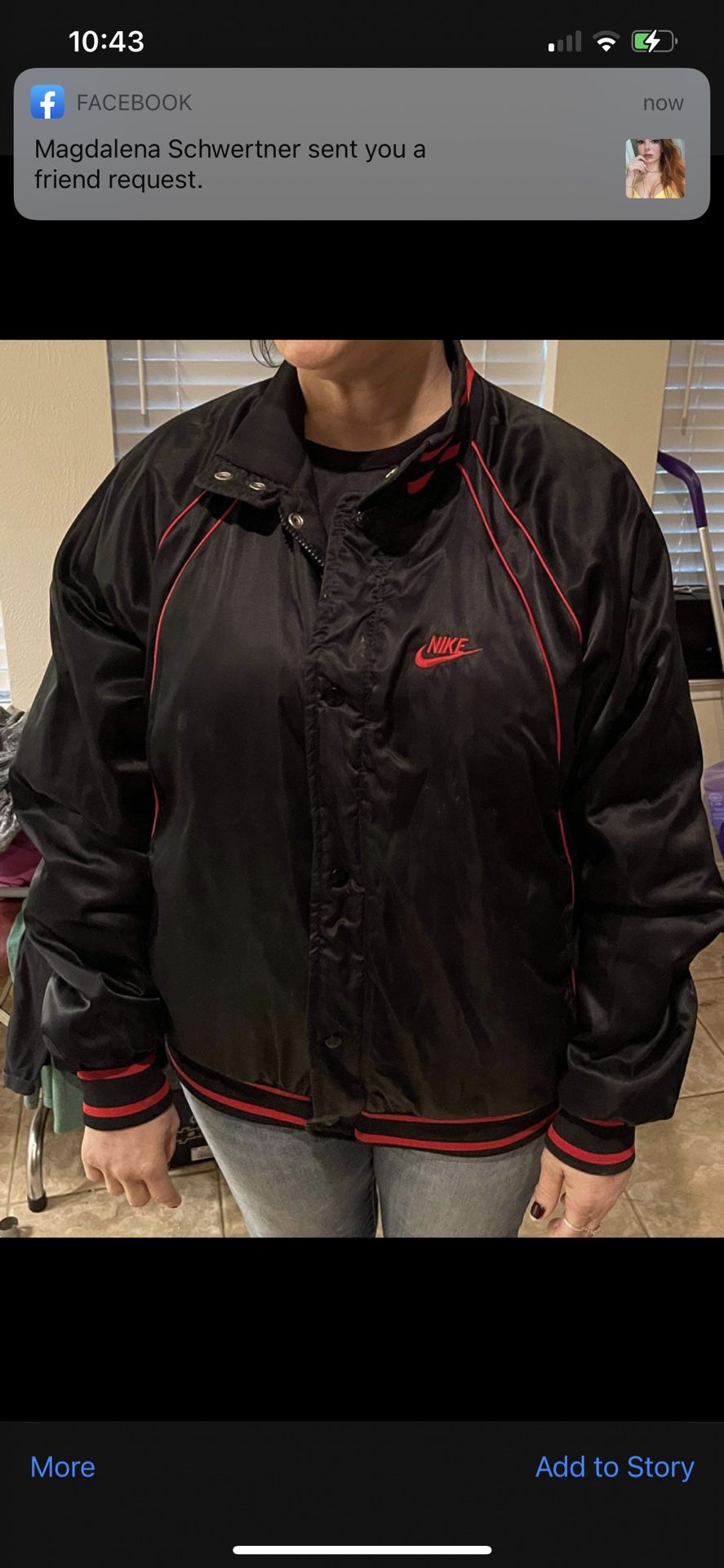 Micheal Jordan 1984 Vintage Black Silk Bomber Jacket