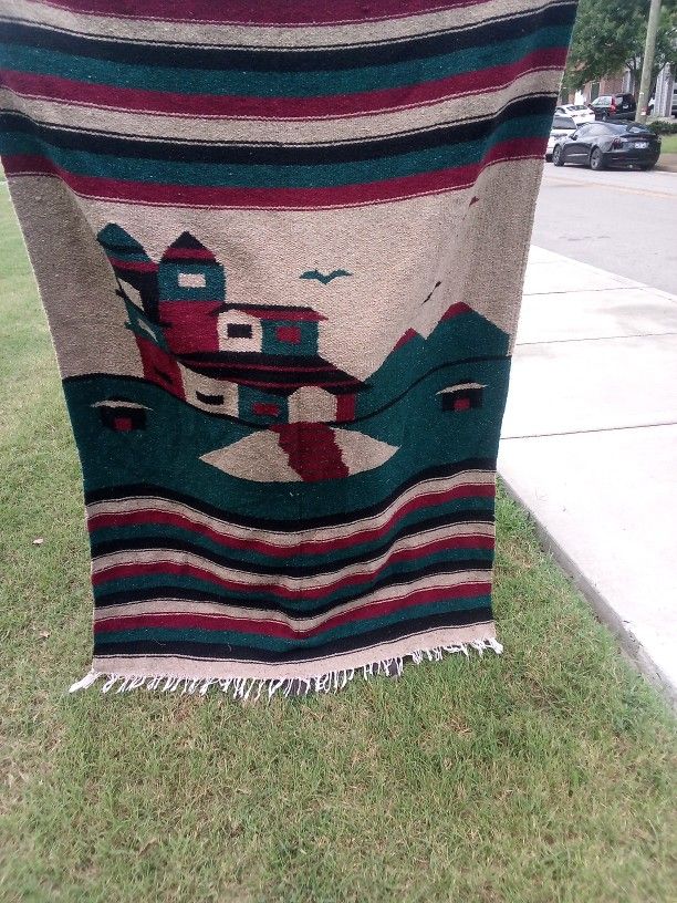 Navajo Style Woven Blanket 