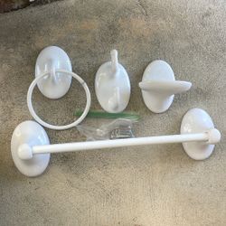 Bathroom Accessories, white, Ceramic