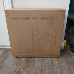 Raised Toilet Seat With Handle