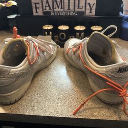 Off White Lot Dunk 11 Size 12 