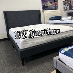 New Queen Bed  Frame With Matress 
