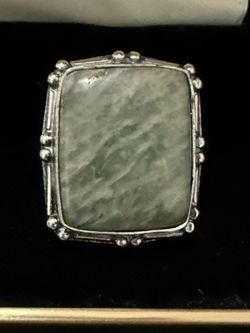 NEW size 8.25 Seraphinite Sterling Silver Ring