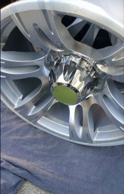 Aluminum Silver Polished Rims And Tires 5x5