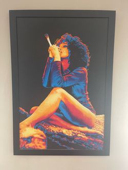 Framed Pop Art Print – Woman Portrait