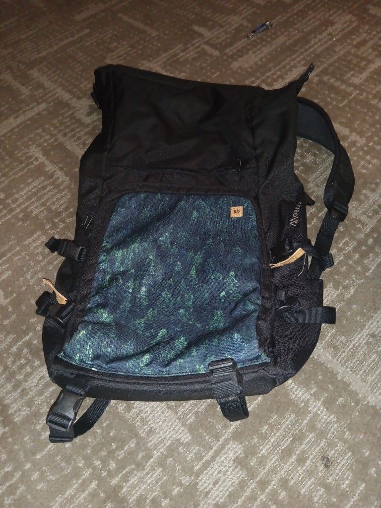 Black & Green Bookbag