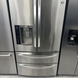 LG Refrigerator 4-door French Door Refrigerator Bottom Freezer Stainless Steel 