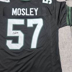 CJ Mosley Signed Autograph Custom Jersey - JSA Coa Sticker Only - New York Jets