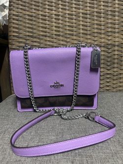 Coach purple crossbody bag