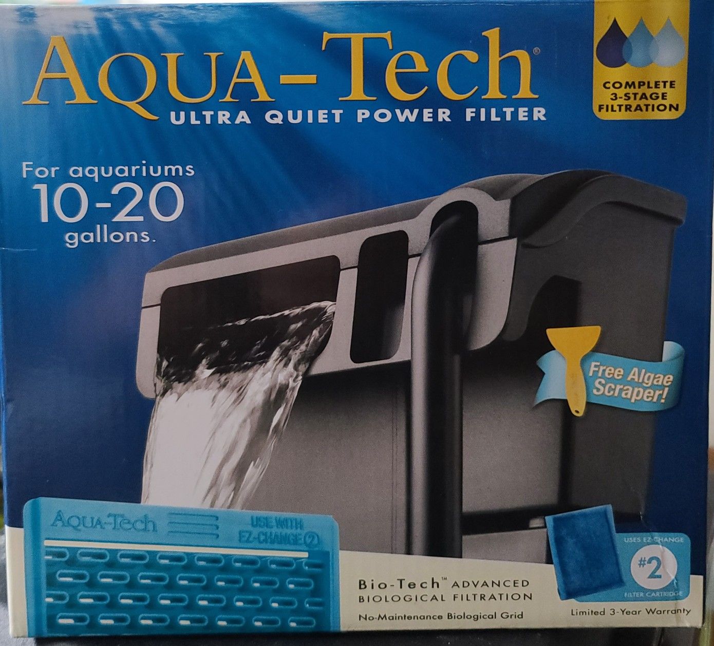 Aqua-Tech 10-20 gallon aquarium power filter