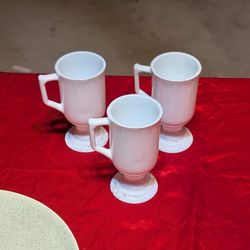 Milk Glass Mugs