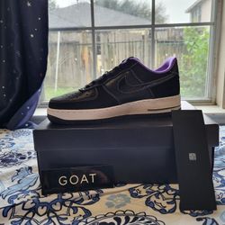 Size 9 - Nike Air Force 1 Low '07 LV8 EMB World Champ - Lakers Sneakers 
