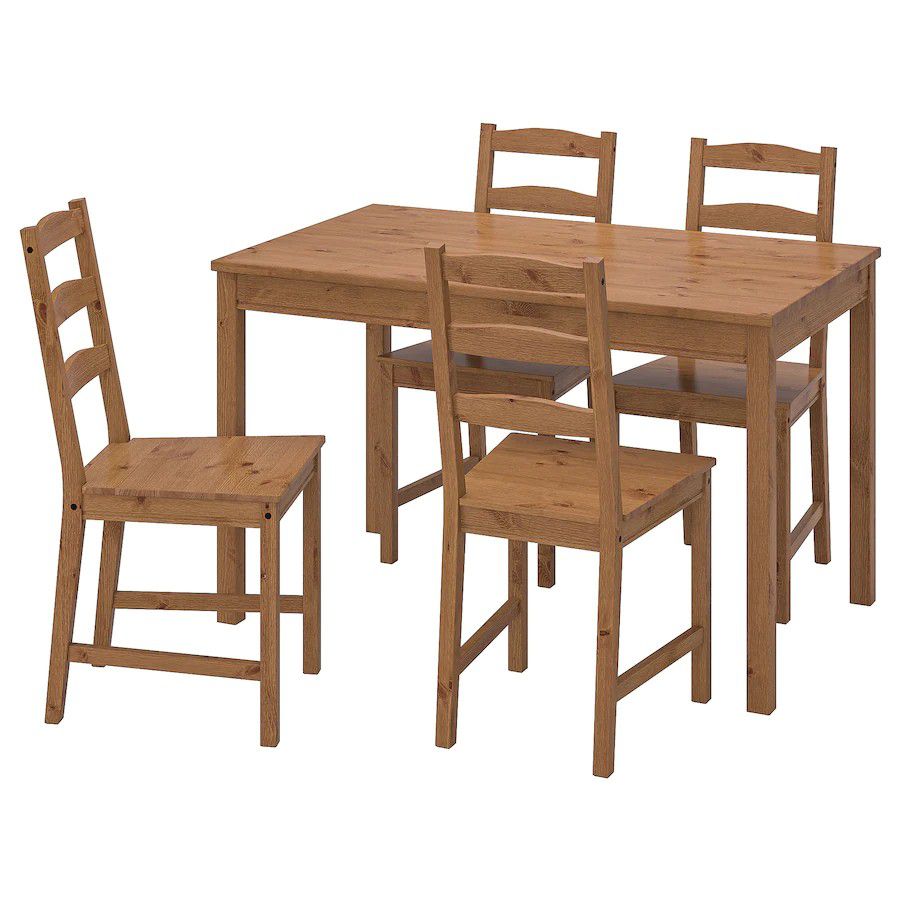 IKEA Dining Set W/ 4 Folding Chairs