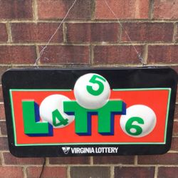 Virginia Lottery Sign