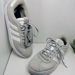 Adidas Gray Suede Low-Top Sneakers Size 8