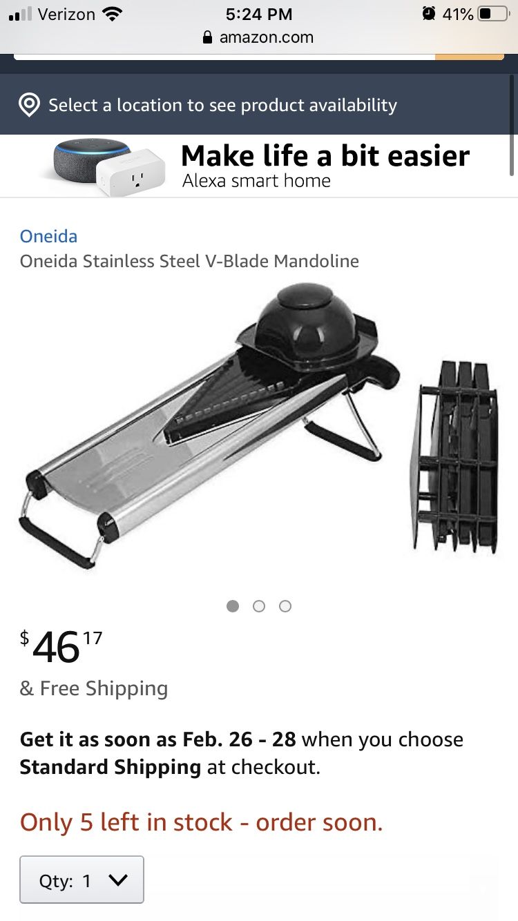 V-blade mandoline