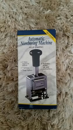 Automatic numbering Machine