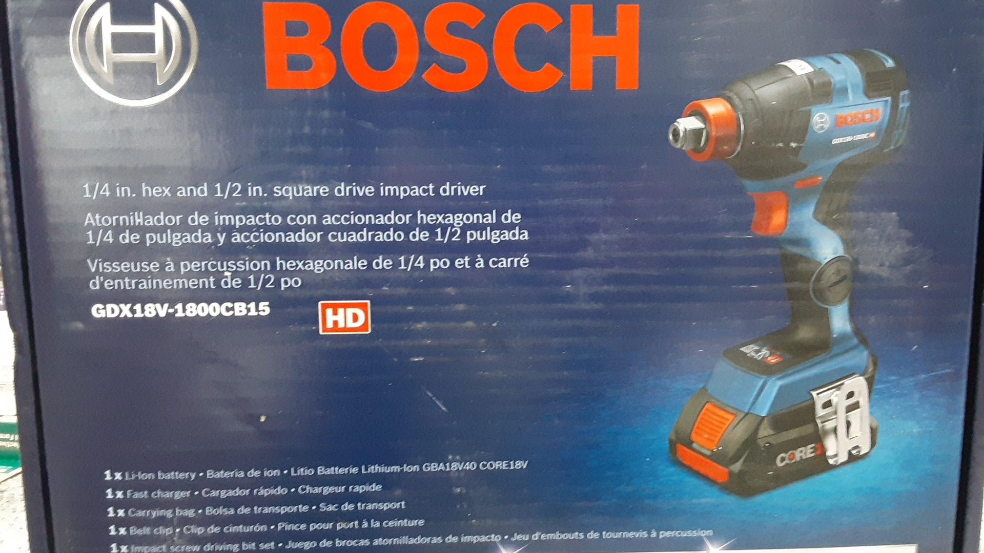 Bosch quarter inch hex Drive Square impact