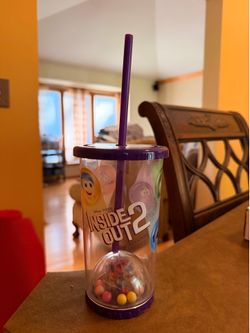 Disney Pixar Inside Out 2 Movie Theater Tumbler with Straw