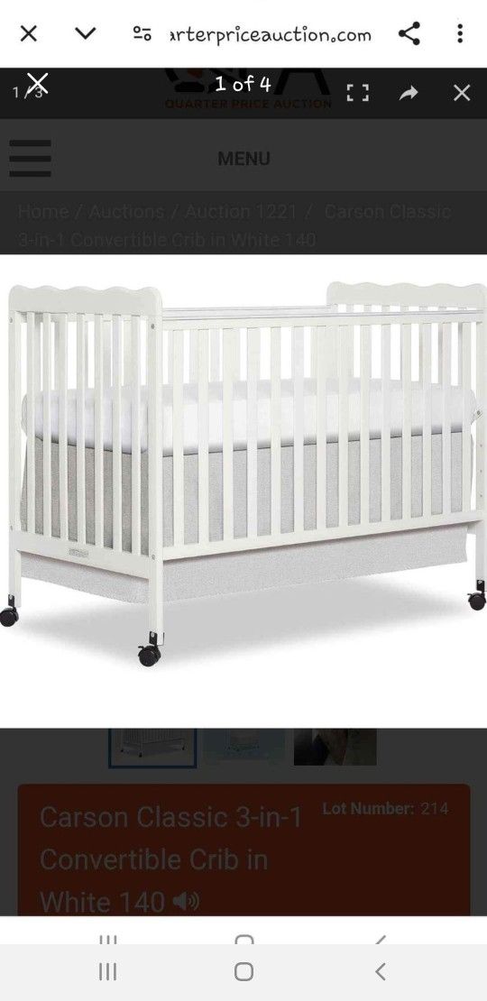 Baby Crib ***NEW***        Bed Only