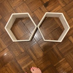 Hexagon Wall Shelves