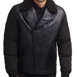 DKNY Men’s Leather Jacket Size Medium 