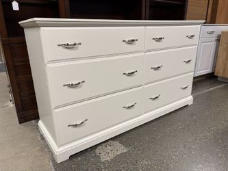 IKEA Birkeland White 6-Drawer Low Dresser