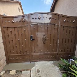 Iron Wrought  Fence Slide Gates Doors 