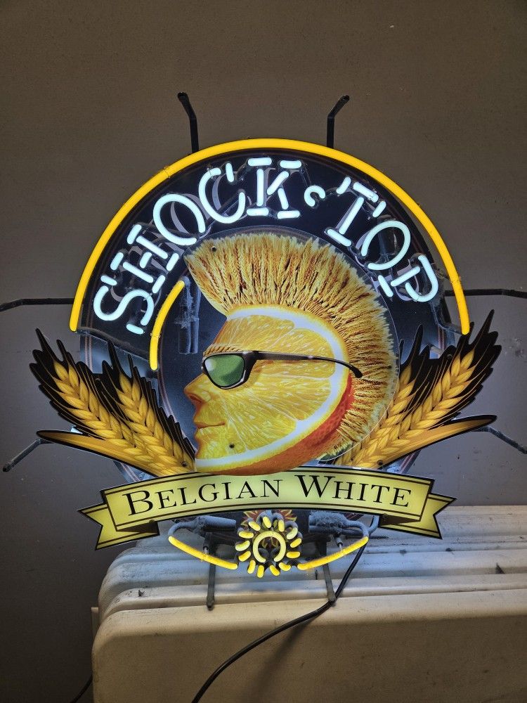 Shock Top Neon Beer Sign
