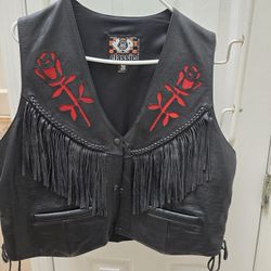 Harley davidson women's leather vest and pants