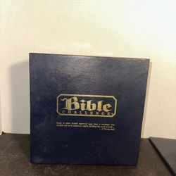 Vintage 1984 Bible Challenge board game by James E. Barineau. This Christian trivia game makes Bible study fun and educational for families, groups, a