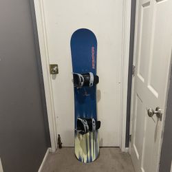 Snowboard with Bindings - Size 149cm