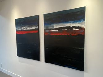 Contemporary/ Modern Abstract Painting Set (Acrylic On canvas)