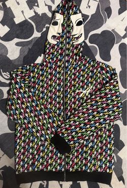Suede x Asaali All Over Print Glow In The Dark Full Zip Hoodie - XL X