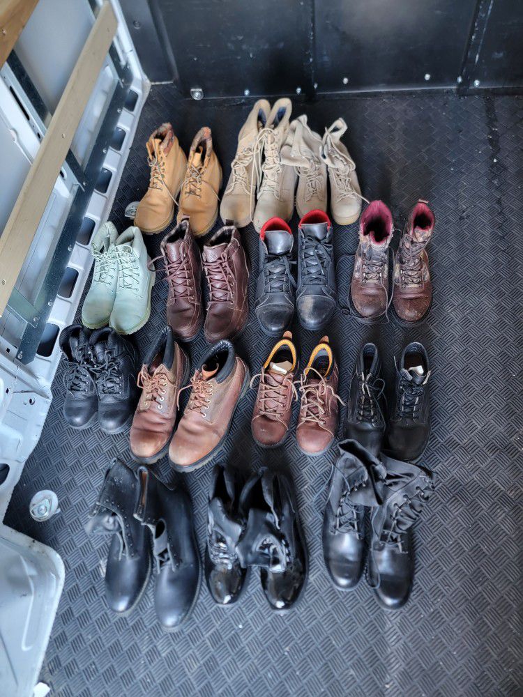 Wholesale Lot Boots Thorogood, Timberland PRO, Military  Red Wing ,etc