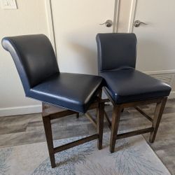 Bar Counter Stools, Swivel, Pair